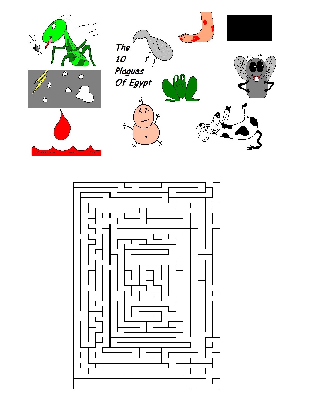 The 10 Plagues of Egypt Sunday School Lesson